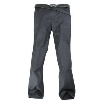 > 杰弗逊(jefeson) 春秋新款男士黑色涤纶西裤ja2105 深灰色 31码