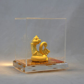 德宝城千足铸金 金蛇送福(小) 喜迎蛇年生日礼品创意礼物蛇年摆件