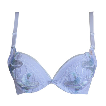 桑扶兰 3/4薄款绣花性感 内衣文胸 ak909 白色 75a