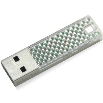 闪迪（SanDisk）酷钻 Cruzer Facet（CZ55）32G U盘 闪耀银