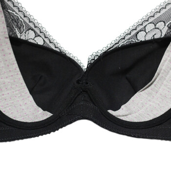 五月盛女 远红外全净面深v聚拢文胸 黑色 c85