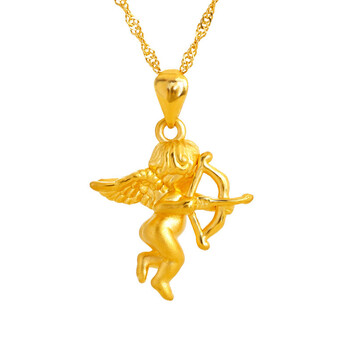 永坤金 黄金 千足金 3d丘比特/射手座吊坠 约3g ggc1300292404561 2.