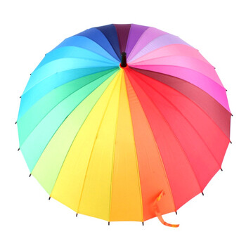 
                                        
                                                            美度 彩虹晴雨两用24骨手动开长柄晴雨伞 M5002                
