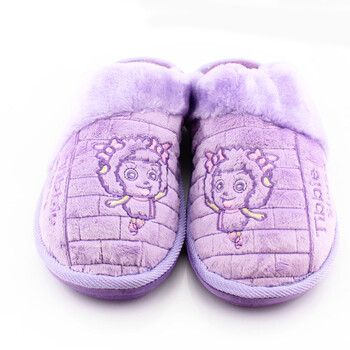 耀利棉拖鞋yl1867 情侣新款美羊羊卡通空绣接口棉拖 紫色 46/280