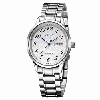 fiyta飞亚达 琅轩系列男士白色机械手表ga8038.www