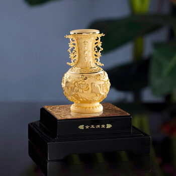 博景 金玉满堂花瓶 创意家居饰品摆件婚房摆件结婚礼品