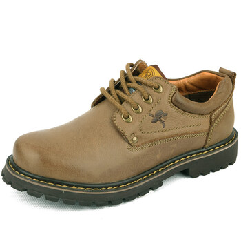 洋枪 工装鞋 户外运动日常休闲磨砂皮工装皮鞋yq29117 卡其色 41