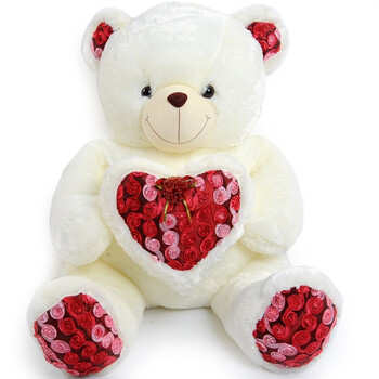 毛毛仔 rose玫瑰熊大号 110cm