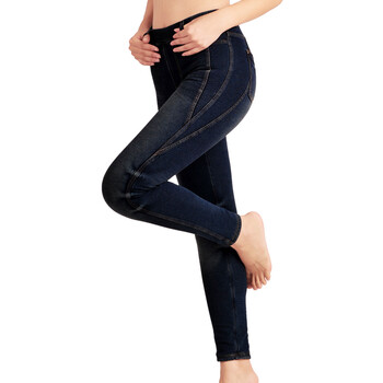 魔咔mooca美体牛仔裤(保暖)女款130132 兰色 l