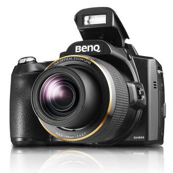 明基(benq) gh800 数码相机 魔幻黑(1800万像素 36倍光变 高感cmos