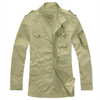 club 2012秋装新品男士立领军装风夹克 外套r013100 23#卡其色 m