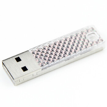 闪迪（SanDisk）酷钻 Cruzer Facet（CZ55）32G U盘 闪耀银