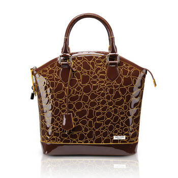 麦尔顿melton2013新款带锁复古系列手提女包m5530 咖啡色 手提包