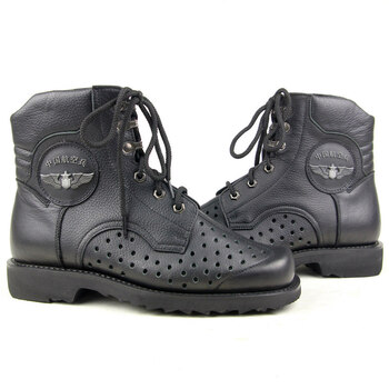 > 3516皇家航空兵02春秋网眼飞行靴男款真皮户外靴 黑色 42