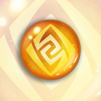 原神周边徽章动漫胸针神之眼细闪磨砂吧唧挂饰学生礼品生日漫展 岩 无