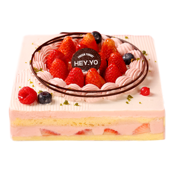 喜乳酪(hey_ yo) heyyo喜乳酪良辰莓景草莓生日蛋糕水果下午茶点心