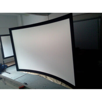 弧形投影幕布100吋120吋150吋200吋16:9画框幕舞台曲面屏幕布 100吋16