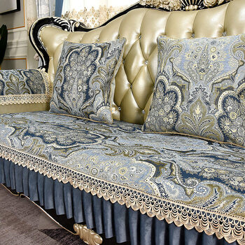 沙发垫套防滑欧式沙发垫冬款美式四季通用布艺防滑真皮定制坐垫套罩盖