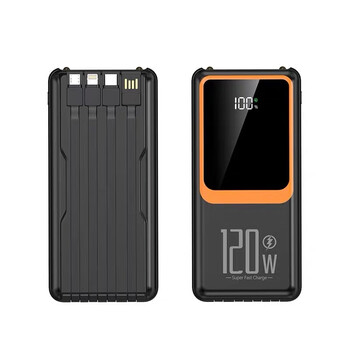 oimg大容量充电宝10万毫安120w快自带线80000超适用苹果博雅黑8万快充