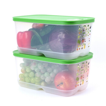 特百惠(tupperware)保鲜盒新慧眼冷藏保鲜盒大容量可调节蔬菜水果保鲜