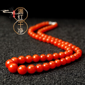彬清dingfei语唐保山南红塔珠项链玛瑙毛衣链天然云南佛珠柿塔珠项链