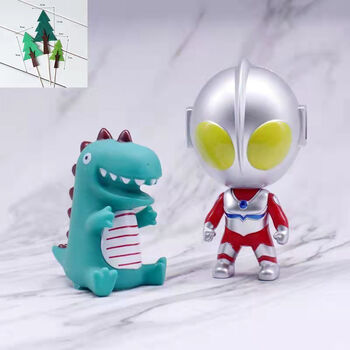 大头q版奥特曼 小恐龙 1套