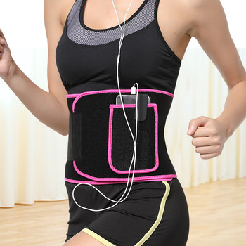 运动护腰带暴汗爆汗腰带可放手机收腹带跑步跳绳女健身男束腰外穿