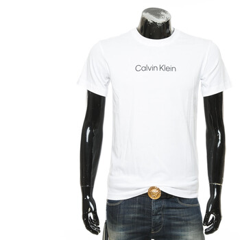 calvinkleinck卡尔文克雷恩男士简约短袖圆领t恤km0km00843白色ycds
