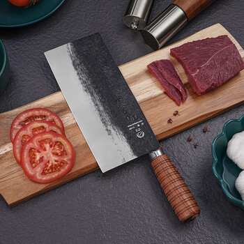 十八子作 阳江菜刀专业厨师刀 匠品系列锻打2号桑刀s336-s2