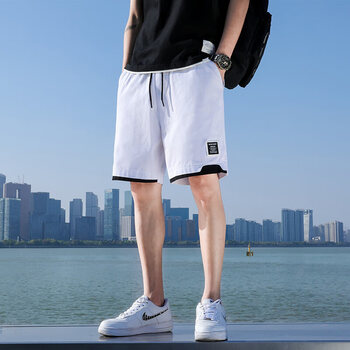 凡客诚品 vancl短裤男生夏季日系运动休闲宽松百搭潮流外穿 白色 m