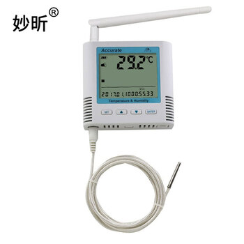 妙昕-200~200℃温度记录仪 -80℃低温PT100探头铂电阻探针式可测液氮温度计 T40G4-PT 4G版