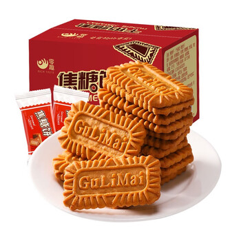 零趣焦糖饼干整箱320g休闲食品小吃网红零食 焦糖饼干320g