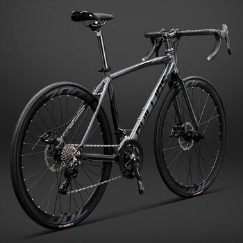 美国闪电破风公路车自行车铝合金弯把男式手变油碟变速赛车轻学生