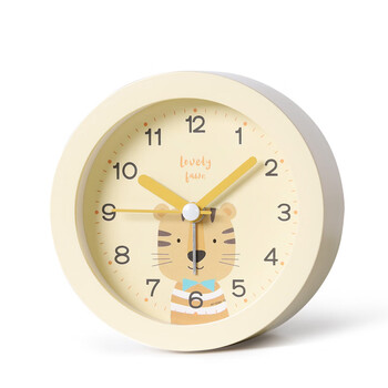 闹钟学生用卡通儿童专用时钟小闹铃卧室床头男女定时夜光钟表 狮子 9.