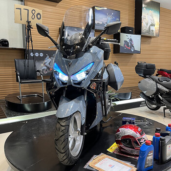 建设望雅猛士三代燃油踏板车整车150cc国四电喷全国可上牌摩托车 青花