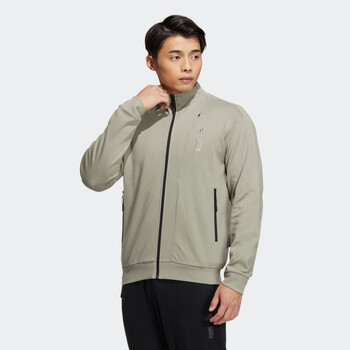 阿迪达斯adidas武极系列休闲夹克外套男装轻运动ia8127卵石银灰axl