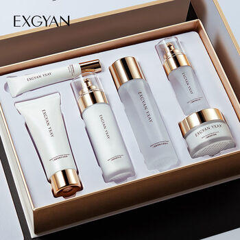 泊泉雅二裂酵母精华护肤品套盒保湿补水润养修护提亮肤色水多肽保湿套