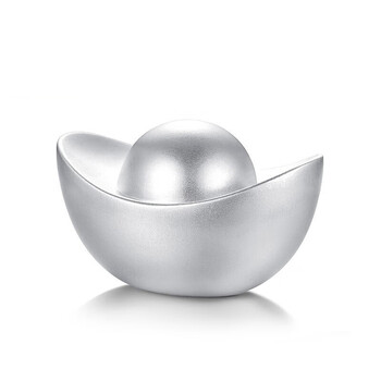 臻汇银银元宝足银999空心元宝中国白银集团出品金银投资银锭银子摆件