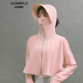 拉夏贝尔专柜大牌la冰丝防晒衣女2022新款夏季宽松骑车防晒服防紫外线