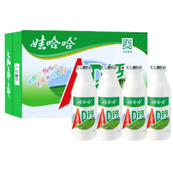 娃哈哈ad钙奶220g*24瓶整箱早餐饮品儿童哇哈哈乳酸奶饮料 ad钙奶220g