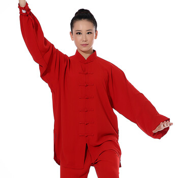 武极堂太极服新款春夏季新麻纱长袖太极服练功服晨练清爽透气垂感大