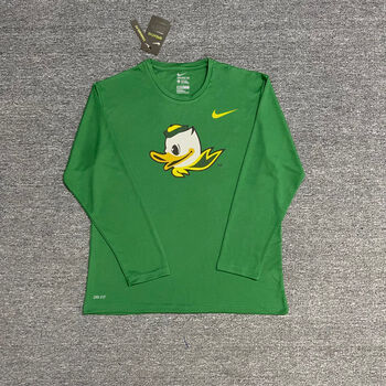 rinduncaa俄勒冈大学鸭子速干长短袖t恤北卡冈萨加篮球秋冬训练投篮服