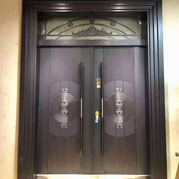 四开农村防盗安全大门豪华德系卡门锌合金卡门带包边款式6每平方价格