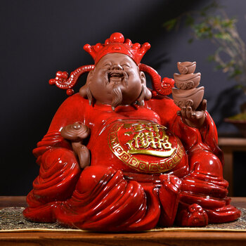 曾国清财神爷佛像供佛家用财神中式摆件家用供奉乔迁店铺开业 曾国清