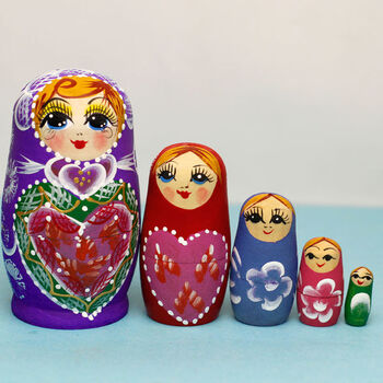 沁羽俄罗斯套娃玩具色10层套娃中国风创意抖音七夕礼物木质15层玩具 5