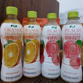 怡宝【】橙橙假日桃桃假日果汁440.