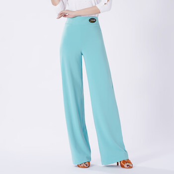 舞裤成人国标舞长裤广场舞直筒裤子丹保罗同款果绿25码腰围19尺64厘米