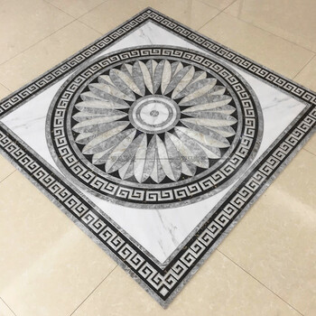 适用于客厅拼花地砖800x800 玄关微晶石拼花瓷砖餐厅入户玄关地花拼图