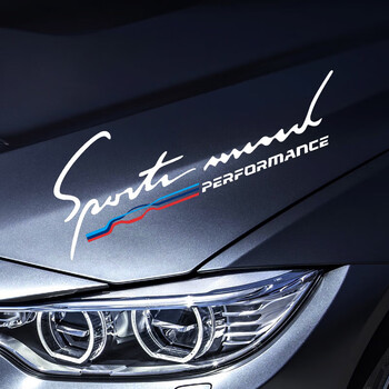 有耐yuolua汽车机盖贴纸车头引擎盖贴纸个性改装灯眉车贴反光贴宝马