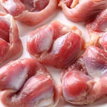 新鲜鸡胗鸡胃活体现杀现发冷冻烧烤卤味火锅食材整箱 两斤带肚鸡胗【